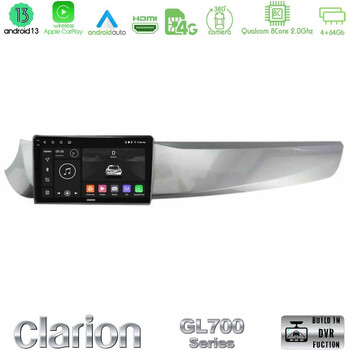 Clarion Gl700 Series Alfa Romeo Giulietta 2010-2014 8core Android13 4+64gb Navigation Multimedia Tablet 9 με Carplay &Amp; Android Auto u-gl7-Ar1799