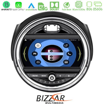 Bizzar oem Mini Cooper f56 8core Android13 8+256gb Navigation Multimedia System 9 u-mn-6260