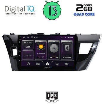 DIGITAL IQ BXB 1714_GPS (10inc) MULTIMEDIA TABLET for TOYOTA COROLLA mod. 2013-2016