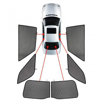 PVC.HYU-I20-5-C ΚΟΥΡΤΙΝΑΚΙΑ ΜΑΡΚΕ CAR SHADES ΓΙΑ HYUNDAI i20 5D 2020+ 6 ΤΕΜ.