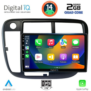 DIGITAL IQ RSB 1186_CPA CLIMA (9inc) MULTIMEDIA TABLET for HONDA CIVIC mod. 1995-2001