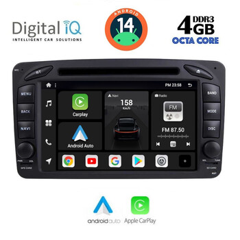 DIGITAL IQ BXF 771_CPAA (7'' DVD) MULTIMEDIA SYSTEM for MERCEDES C (W203) mod. 1999-2004
