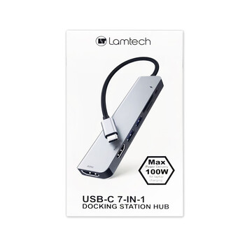 LAMTECH 7-IN-1 USB-C DOCKING STATION HUB PD100W