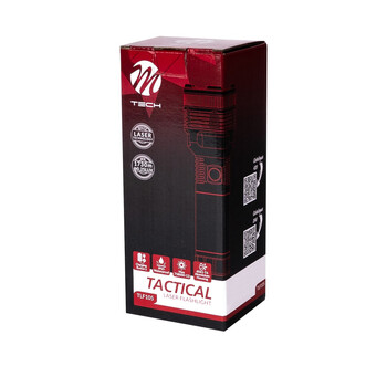TLF105/MT ΦΑΚΟΣ ΧΕΙΡΟΣ 1x15W 413lm IP65 183mm Φ62mm 6000mAh Li-ion TACTICAL LASER FLASHLIGH M-TECH - 1 Τεμ.