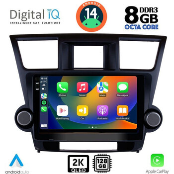 DIGITAL IQ BXF 8719_CPAA (10inc) MULTIMEDIA TABLET for TOYOTA HIGHLANDER mod. 2008-2015