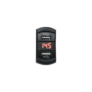 4-4 Connect  4-600157  Four Connect 4-600157 Waterprof usb-Charger With Voltage Display Άμεση Παράδοση