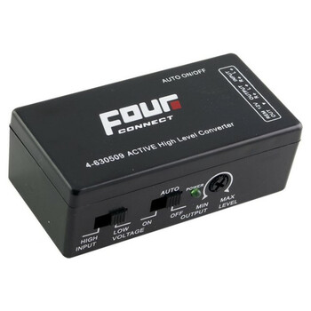 4-4 Connect  4-630509  - High / low Level Signal Converter
- Adjustable Level
- Active Version
- 2-Channel
- Automatic Remote Output When Detecting Signal Άμεση Παράδοση