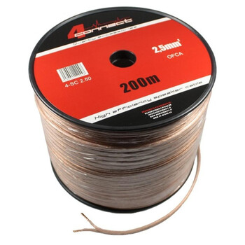 4-4 Connect  4-Sc2.50  Four Connect 2.5mmq Speaker Cable Ofca 200 m Άμεση Παράδοση