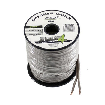 4-4 Connect  4-Scm2515  Four Connect 2x2,5mm2 Speaker Cable 15 Meters Άμεση Παράδοση