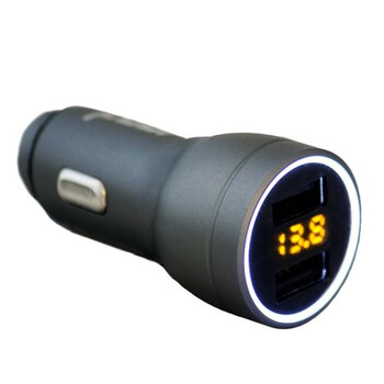 4-4 Connect  4-usb-vd2  Four Mobile 4-usb-vd2 car Charger With Voltage Display Άμεση Παράδοση