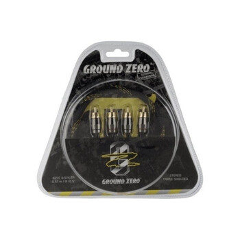 Ground Zero  Gzcc 0.5x-tp  0.5 m High Quality rca Cable With Metal Connectors Άμεση Παράδοση