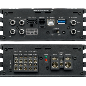 Ground Zero  Gzha Mini Five-dsp  5-Channel Class d Compact Amplifier With dsp Άμεση Παράδοση