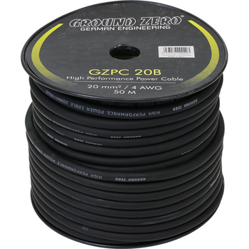 Ground Zero  Gzpc 20b  Gzpc 20b
20 mm² High Quality cca Power Wire – Black Άμεση Παράδοση