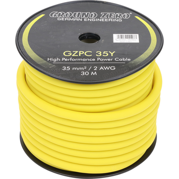 Ground Zero  Gzpc 35y  Gzpc 35y
35 mm² High Quality cca Power Wire – Yellow Άμεση Παράδοση