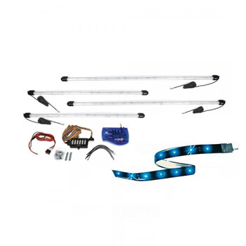 SRLSRU/1B ΣΩΛΗΝΕΣ UNDERCAR LED ΜΠΛΕ 2x95cm & 2x125cm - 1 kit.