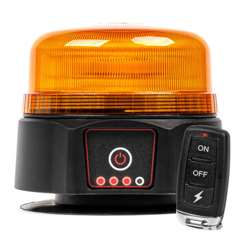 03932/AM ΦΑΡΟΣ 12/24V ΠΟΡΤΟΚΑΛΙ 36 LED ΜΑΓΝΗΤΙΚΟΣ ΕΠΑΝΑΦΟΡΤΙΖΟΜΕΝΟΣ ΑΣΥΡΜΑΤΟΣ ΜΕ REMOTE CONTROL 123x110mm ΑΜΙΟ - 1 ΤΕΜ.