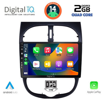 DIGITAL IQ BXC 3506_CPAA (9inc) MULTIMEDIA TABLET for PEUGEOT 206 mod. 1998-2006