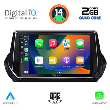 DIGITAL IQ BXC 3509_CPAA (9inc) MULTIMEDIA TABLET for PEUGEOT 208 – 2008 mod. 2021>