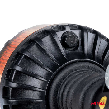 04104/AM ΦΑΡΟΣ HEAVY DUTY W28P 12/24V 16LED ΕΛΑΣΤΙΚΟΣ ΒΙΔΩΤΟΣ ΠΟΡΤΟΚΑΛΙ Υ169mm Φ110mm AMIO - 1 τεμ.