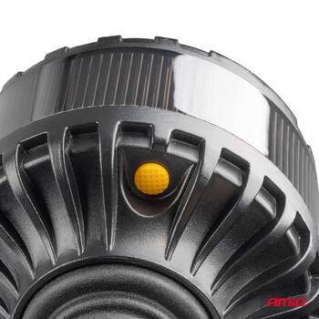 04107/AM ΦΑΡΟΣ ΦΙΜΕ HEAVY DUTY W28P 12/24V 16LED ΕΛΑΣΤΙΚΟΣ ΒΙΔΩΤΟΣ ΠΟΡΤΟΚΑΛΙ Υ169mm Φ110mm AMIO - 1 τεμ.