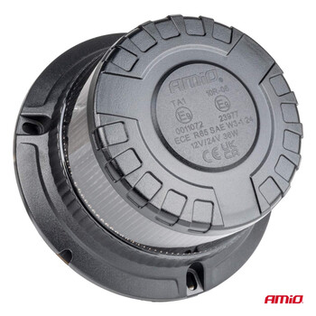 04108/AM ΦΑΡΟΣ ΦΙΜΕ HEAVY DUTY W28M 12/24V ΠΟΡΤΟΚΑΛΙ 16LED ΜΑΓΝΗΤΙΚΟΣ/ΒΙΔΩΤΟΣ ΜΕ ΦΙΣ ΑΝΑΠΤΗΡΑ Υ89mm Φ110mm AMIO - 1 τεμ.