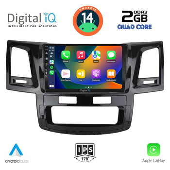DIGITAL IQ BXC 3720_CPAA (9inc) MULTIMEDIA TABLET for TOYOTA HILUX mod. 2005-2016