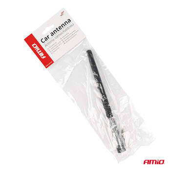 04161/AM ΚΕΡΑΙΑ ΟΡΟΦΗΣ ANTM11 20cm ΜΕ 2 ΑΝΤΑΠΤΟΡΕΣ 5-6mm ΜΑΥΡΗ ΑΜΙΟ - 1 ΤΕΜ.
