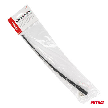04162/AM ΚΕΡΑΙΑ ΟΡΟΦΗΣ ANTM12 33cm ΜΕ 2 ΑΝΤΑΠΤΟΡΕΣ 5-6mm ΜΑΥΡΗ ΑΜΙΟ - 1 ΤΕΜ.