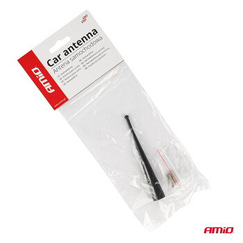 04163/AM ΚΕΡΑΙΑ ΟΡΟΦΗΣ ANTM13 10cm ΜΕ 2 ΑΝΤΑΠΤΟΡΕΣ 5-6mm ΜΑΥΡΗ ΑΜΙΟ - 1 ΤΕΜ.