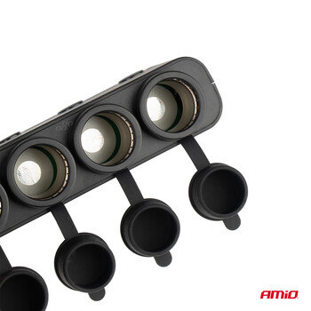 04175/AM ΑΝΤΑΠΤΟΡΑΣ ΑΝΑΠΤΗΡΑ ΤΕΤΡΑΠΛΟΣ 12/24V 216W MAX ΜΕ 2 ΘΥΡΕΣ USB PD30W/QC3.0 AMIO - 1 Τεμ.