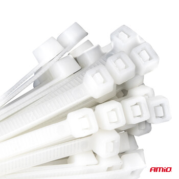 04306/AM ΔΕΜΑΤΙΚΑ/ΔΕΤΙΚΑ ΚΑΛΩΔΙΩΝ TIE WRAP (ΤΑΙΡΑΠ) 2.5 x 150mm (ΛΕΥΚΟ)  ΑΜΙΟ - 100 ΤΕΜ.