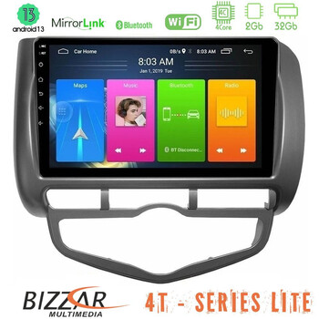 Bizzar 4t Series Honda Jazz 2002-2008 (Auto A/c) 4core Android13 2+32gb Navigation Multimedia Tablet 9 u-lvb-Hd0893