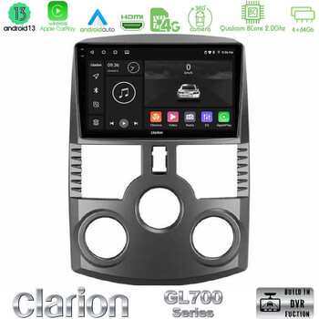 Clarion Gl700 Series 8core Android13 4+64gb Daihatsu Terios Navigation Multimedia Tablet 9 με Carplay &Amp; Android Auto u-gl7-Dh1016