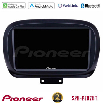 Pioneer sph-Pf97bt Series    Fiat 500x Multimedia Station 9 (Tablet Style) με Carplay &Amp; Android Auto u-sph-Ft0534