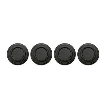 L0206.4 ΠΡΟΣΤΑΤΕΥΤΙΚΑ ΓΙΑ ΚΛΕΙΣΙΜΟ ΠΟΡΤΑΣ Φ26x8mm ΣΙΛΙΚΟΝΗΣ ΣΤΡΟΓΓΥΛΑ ΜΑΥΡΑ LAMPA - 4 ΤΕΜ.