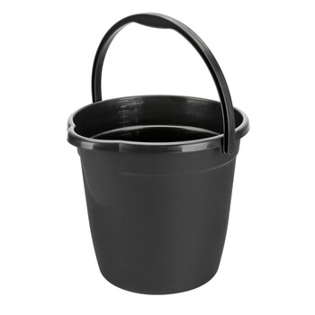 L3738.8 ΚΟΥΒΑΣ ΠΛΑΣΤΙΚΟΣ ΜΕ ΧΕΡΟΥΛΙ BUCKY 10L ΜΑΥΡΟΣ LAMPA - 1 ΤΕΜ.