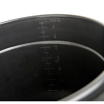 L3738.8 ΚΟΥΒΑΣ ΠΛΑΣΤΙΚΟΣ ΜΕ ΧΕΡΟΥΛΙ BUCKY 10L ΜΑΥΡΟΣ LAMPA - 1 ΤΕΜ.