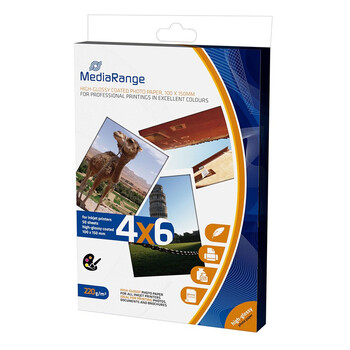 Φωτογραφικές Κάρτες MediaRange για Inkjet Εκτυπωτές High-Glossy 220g/m² 50 Φύλλα (MRINK104) Φωτογραφικές Κάρτες MediaRange για Inkjet Εκτυπωτές High-Glossy 220g/m² 50 Φύλλα (MRINK104)