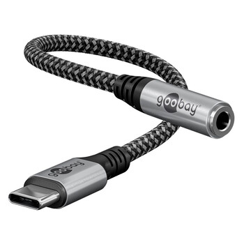 GOOBAY αντάπτορας USB-C σε 3.5mm 74056, γκρι GOOBAY αντάπτορας USB-C σε 3.5mm 74056, γκρι