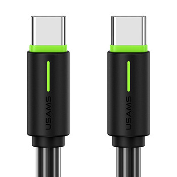 USAMS καλώδιο USB-C US-SJ734, 60W, 480Mbps, 1m, μαύρο