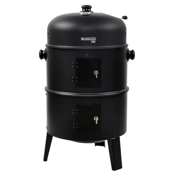 BORMANN ELITE BBQ1970 BORMANN Elite BBQ1970 Ψησταριά Κάρβουνου/Καπνιστήριο 2 σε 1 με Ρόδες