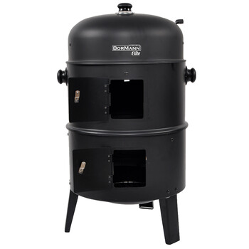 BORMANN ELITE BBQ1970 BORMANN Elite BBQ1970 Ψησταριά Κάρβουνου/Καπνιστήριο 2 σε 1 με Ρόδες