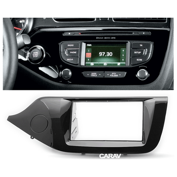 CARAV Industries Inc.  Πρόσοψη Kia Cee'd '12> (173 x 98 mm / 178 x 102 mm) (Piano Black)   11.519