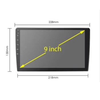 CARAV Industries Inc.  Πρόσοψη για τάμπλετ 9" Vw Polo '14> (Μαύρο)   22.538