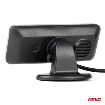 03187/AM ΣΥΣΤΗΜΑ ΠΑΡΚΑΡΙΣΜΑΤΟΣ 12V ΜΕ 4 ΑΙΣΘΗΤΗΡΕΣ ΣΕ ΑΣΗΜΙ ΧΡΩΜΑ 21,5mm ΜΕ BUZZER (ΗΧΟ) ΚΑΙ ΟΘΟΝΗ LED 3D ΑΜΙΟ - 1 τεμ.