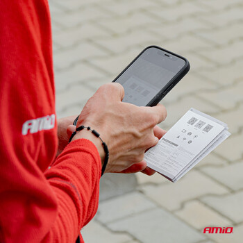 03538/AM ΚΑΜΕΡΑ ΟΠΙΣΘΟΠΟΡΕΙΑΣ 12V ΑΣΥΡΜΑΤΗ (WIFI)  ΜΕ ΔΥΝΑΤΟΤΗΤΑ ΣΥΝΔΕΣΗΣ  ΣΕ SMARTPHONE (IOS/ANDROID) HD-410 ΑMiO - 1 TEM.