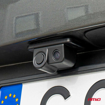 03540/AM ΚΑΜΕΡΑ ΟΠΙΣΘΟΠΟΡΕΙΑΣ 12V ΜΕ ΑΙΣΘΗΤΗΡΑ ΣΤΑΘΜΕΥΣΗΣ ΚΑΙ ΒΟΜΒΗΤΗ/ ΕΓΧΡΩΜΗ ΜΕ ΑΝΑΛΥΣΗ ΟΘΟΝΗΣ 720pHD ΑMiO - 1 TEM.