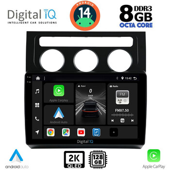 DIGITAL IQ BXF 8767_CPAA CLIMA (10inc) MULTIMEDIA TABLET for VW TOURAN mod. 2003-2010
