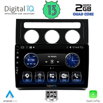 DIGITAL IQ BXH 3767_CPA CLIMA (10inc) MULTIMEDIA TABLET for VW TOURAN mod. 2003-2010