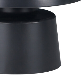 Τραπέζια σαλονιού Ginoze Inart σετ 2τεμ μέταλλο σε μαύρη απόχρωση